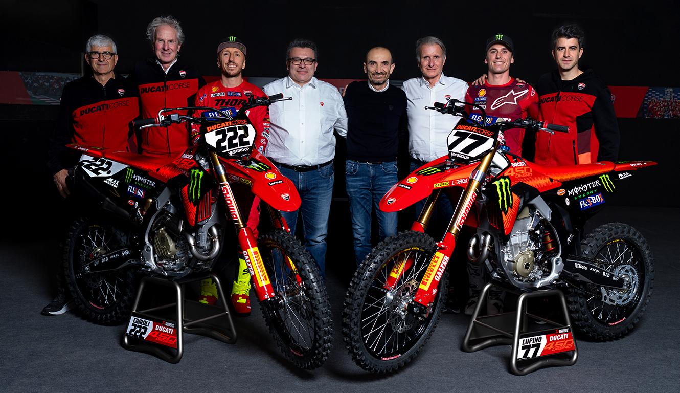 Triumph e Ducati no Motocross