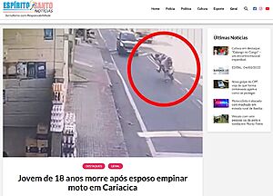 Acidente empinando moto mata