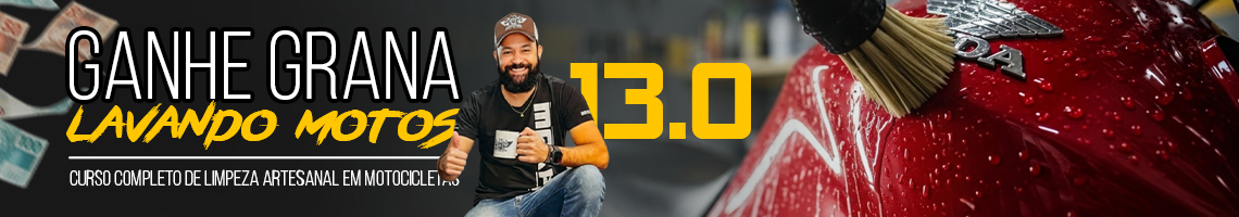 Curso limpeza de motos artesanal
